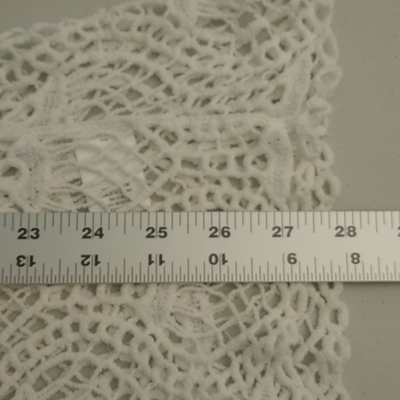 CB OPEN COTTON CROCHET, DEEP V, LONG TUNIC, BOHO COVER UP SWEATER - Picture 4 of 8